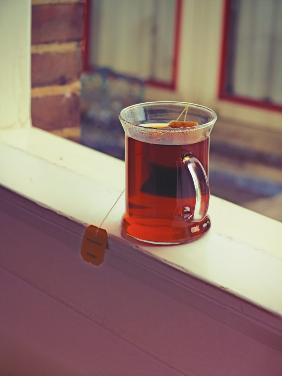 clear glass mug on window preview