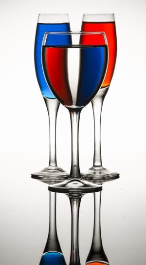 three long stem wine glasses thumbnail
