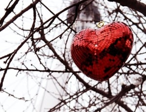 red hanging heart decoration thumbnail