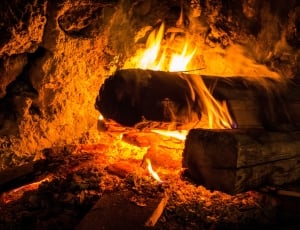 Open Fire, Fireplace, Open Fireplace, heat - temperature, flame thumbnail