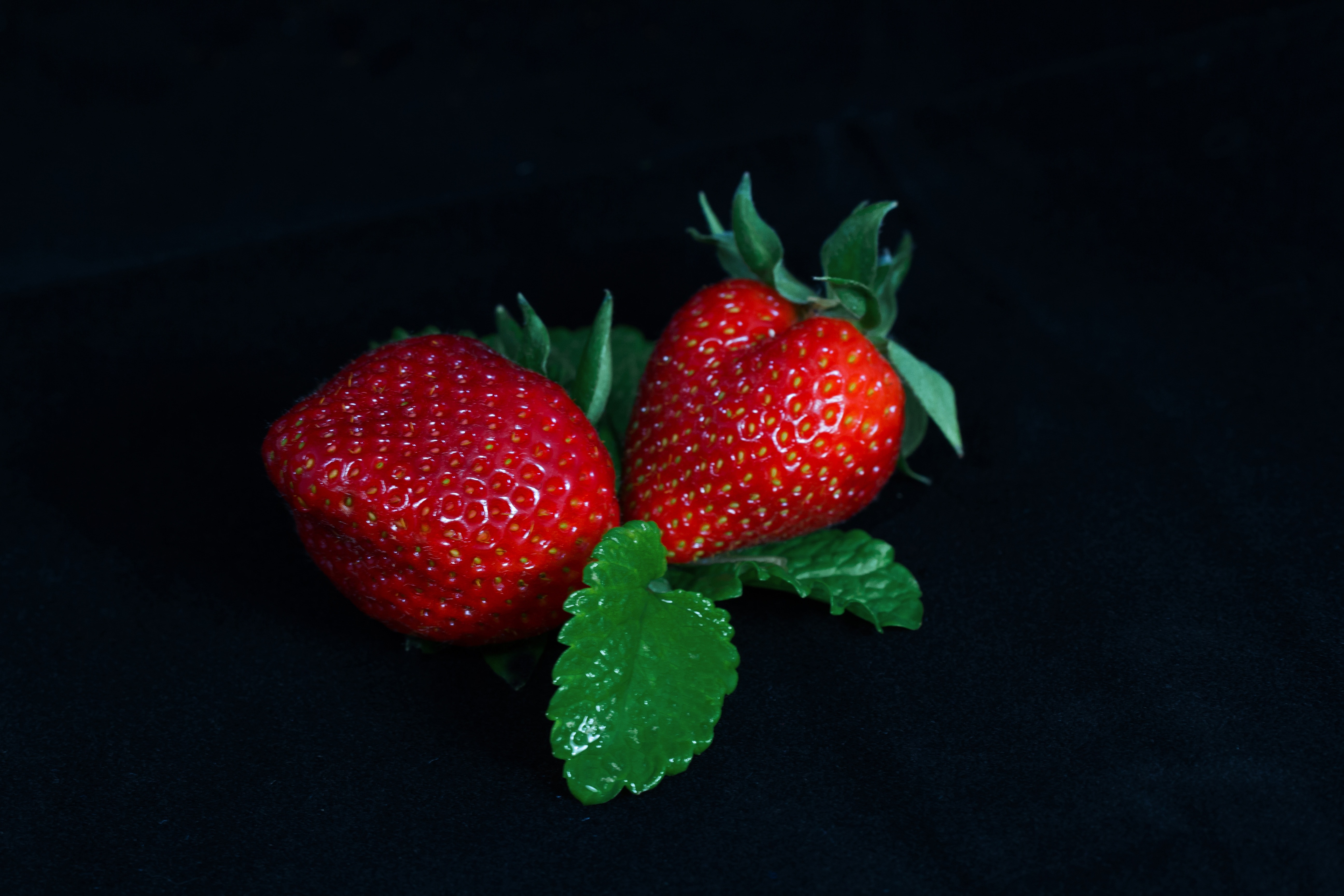 2 strawberries