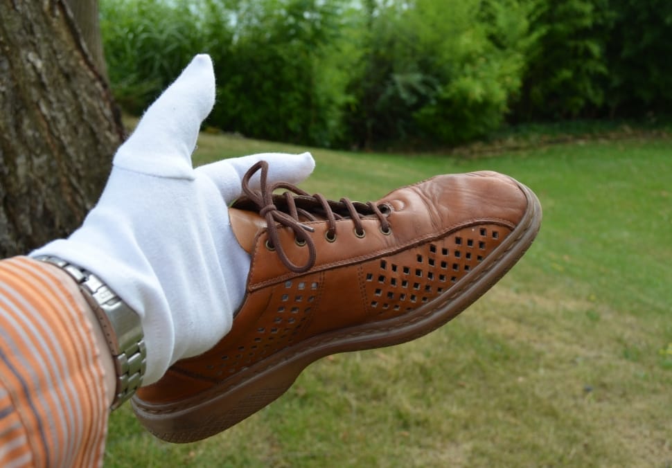 brown leather lace up shoes preview