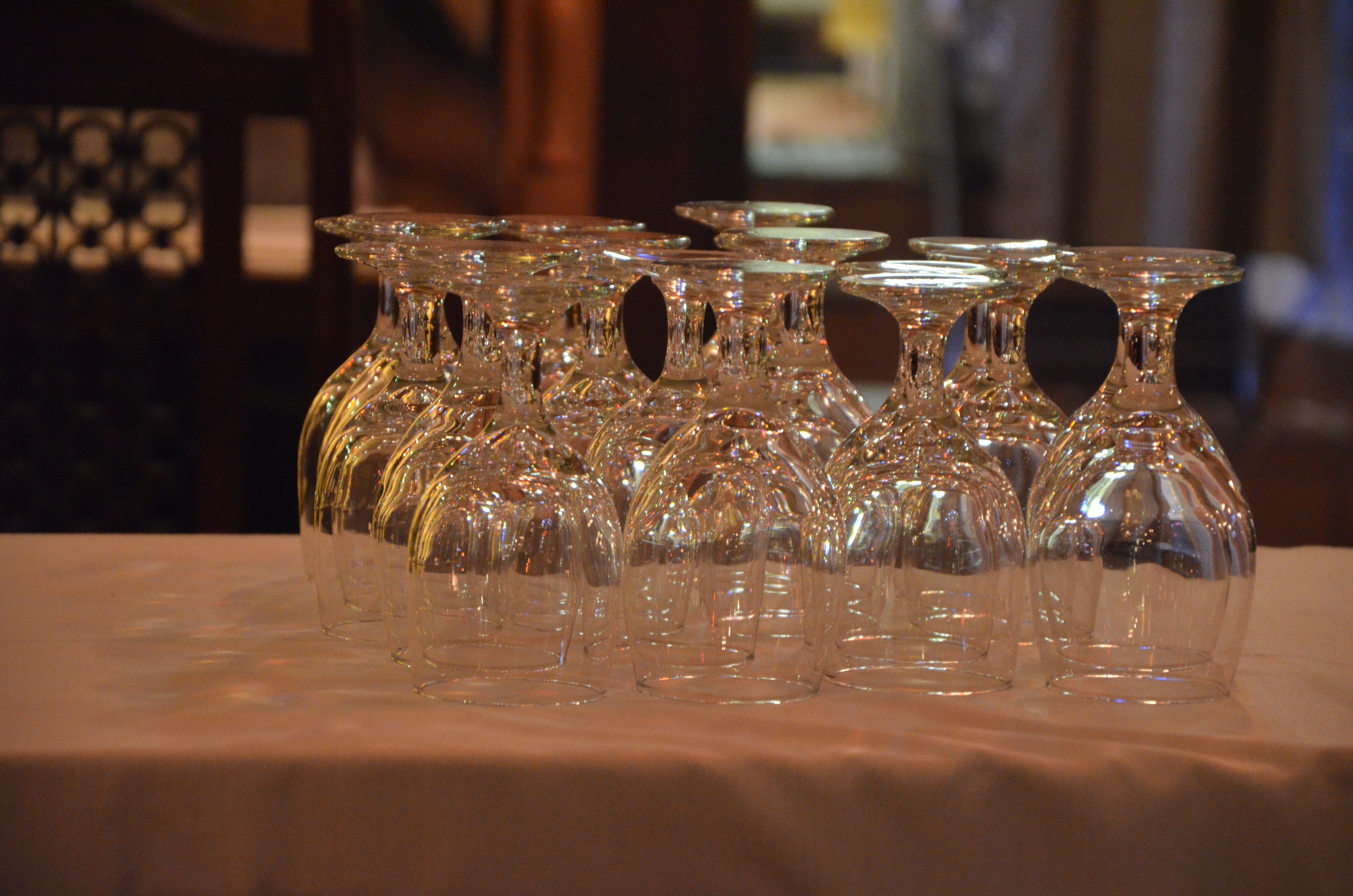 clear wine glass set