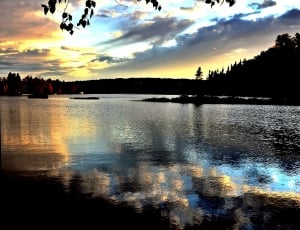 Sunset, Sky, Landscape, Summer, Lake, reflection, cloud - sky thumbnail