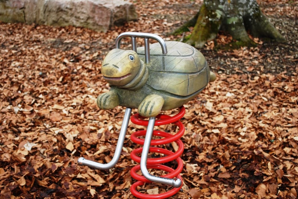 red and grey turtle sprint ride on toy preview