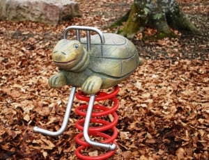 red and grey turtle sprint ride on toy thumbnail
