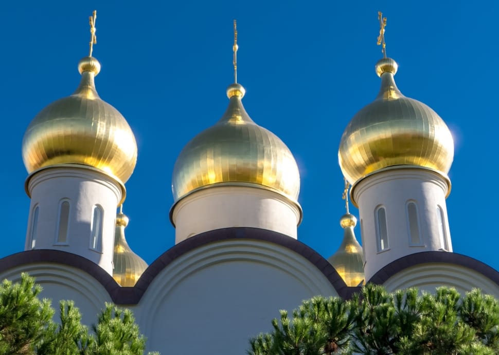 Dome, Church, Gold, Orthodox, Moscow, dome, architecture preview