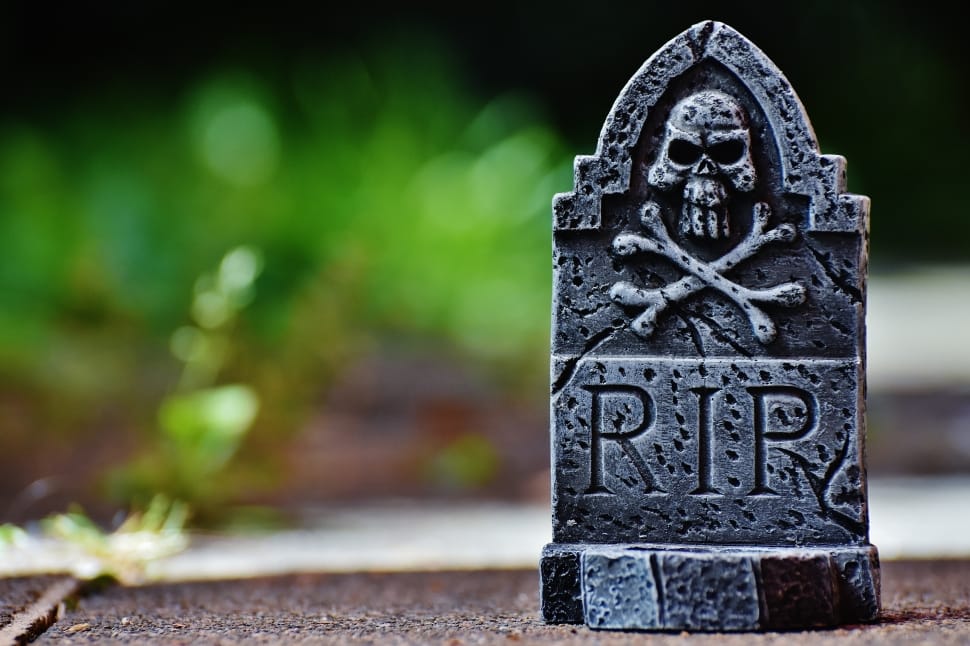 grey r.i.p. tombstone preview