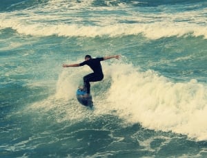 Surf, Beach, Surfing, Wave, Durban, wave, one person thumbnail