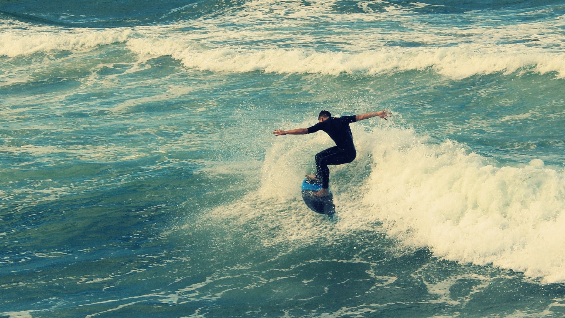 Surf, Beach, Surfing, Wave, Durban, wave, one person