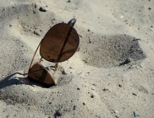 brass frame brown lens sunglasses thumbnail