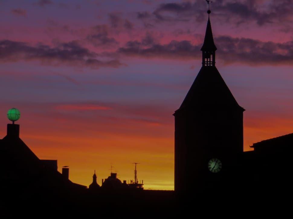 silhouette of cathedral during nightfall preview