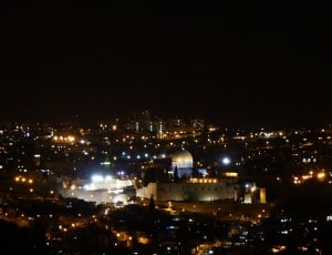 Israel, Jerusalem, Night, Cathedral, night, illuminated thumbnail