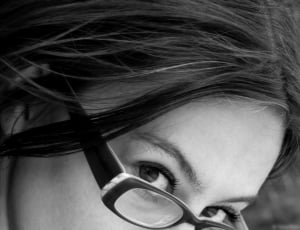 women's black frame eyeglasses thumbnail