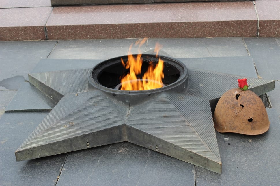 black metal star shaped fire pit preview