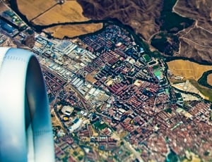 aerial photo of town thumbnail