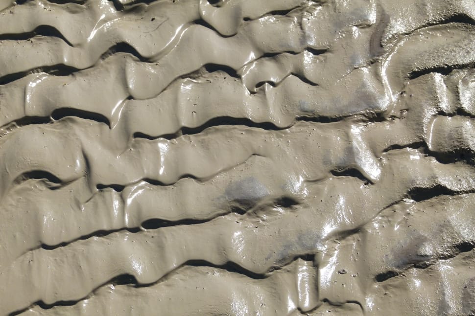 Rainy Day, Muddy Sand, Waving Structure, gray, full frame preview