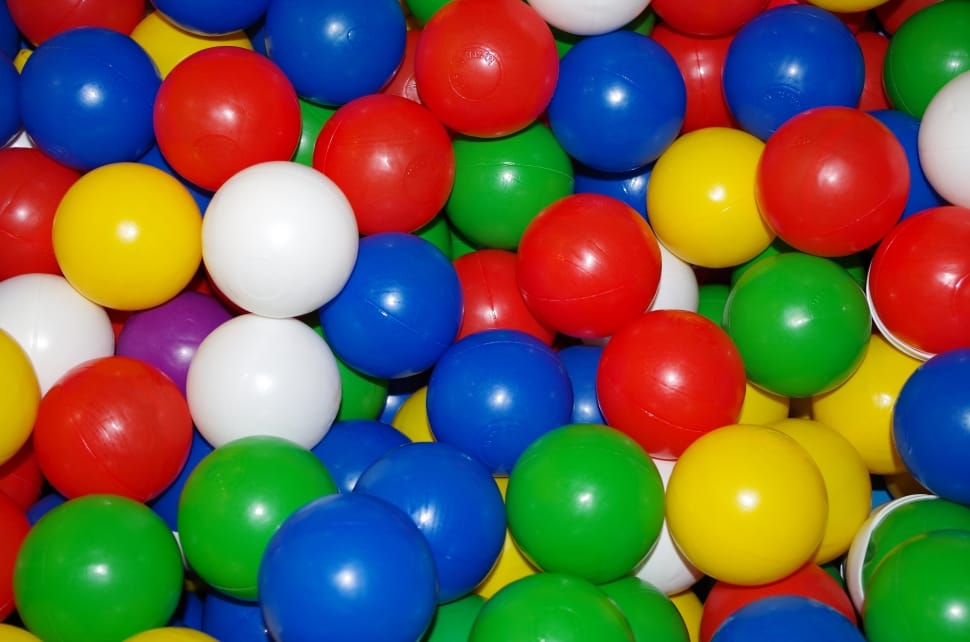 multi colored plastic balls preview