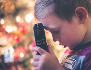 cross, holy, book, bible, child, males thumbnail