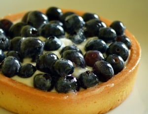 blueberry cake on white surface thumbnail