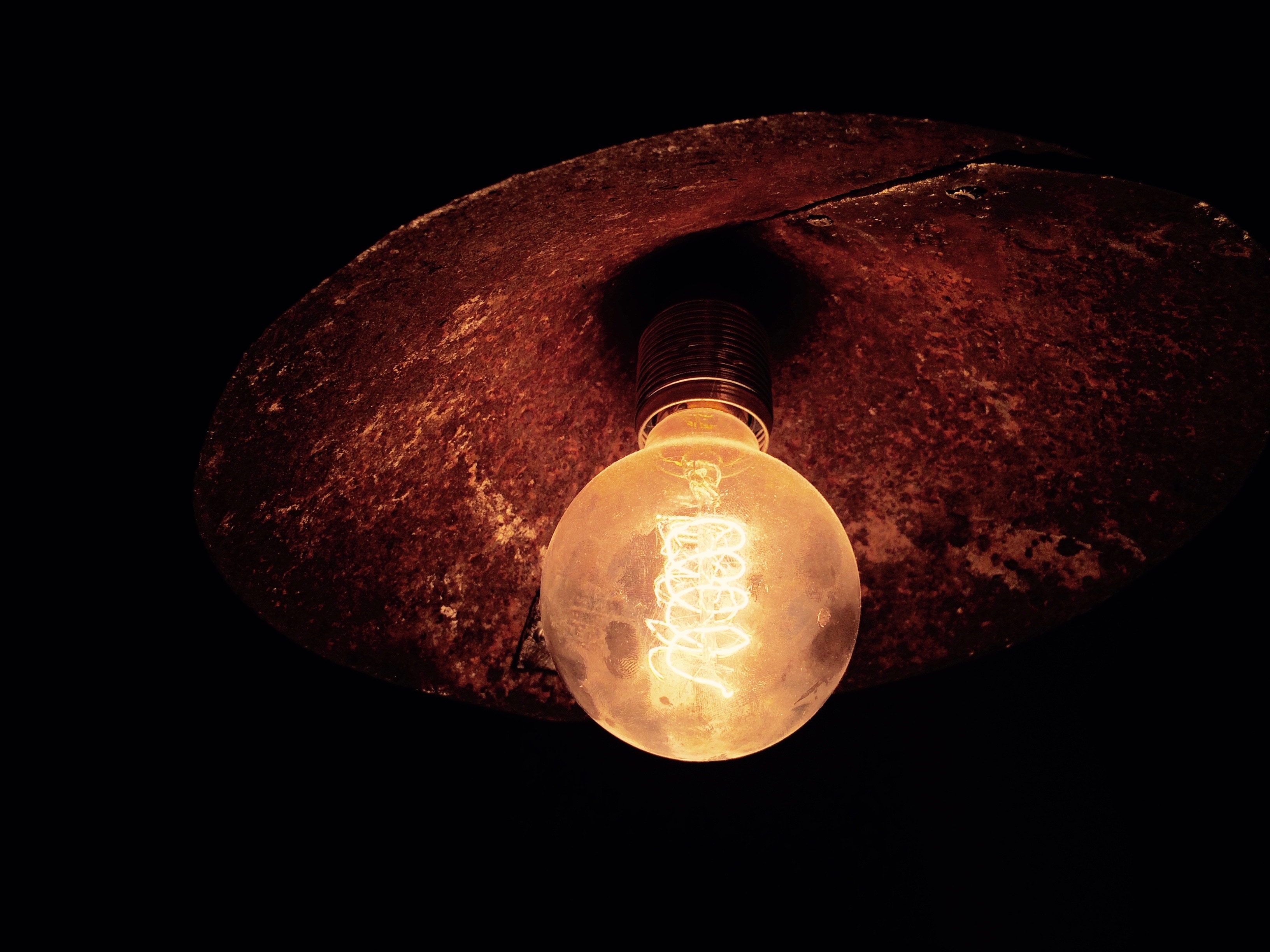 closeup photography of light bulb