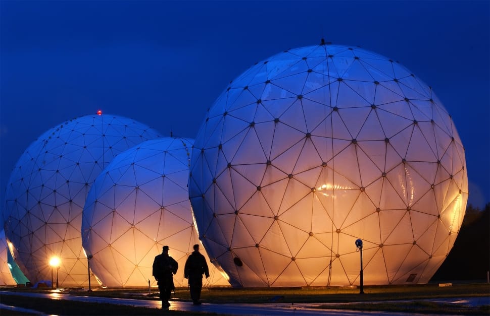 Radar Dome, Measurement, Antennas, silhouette, two people preview