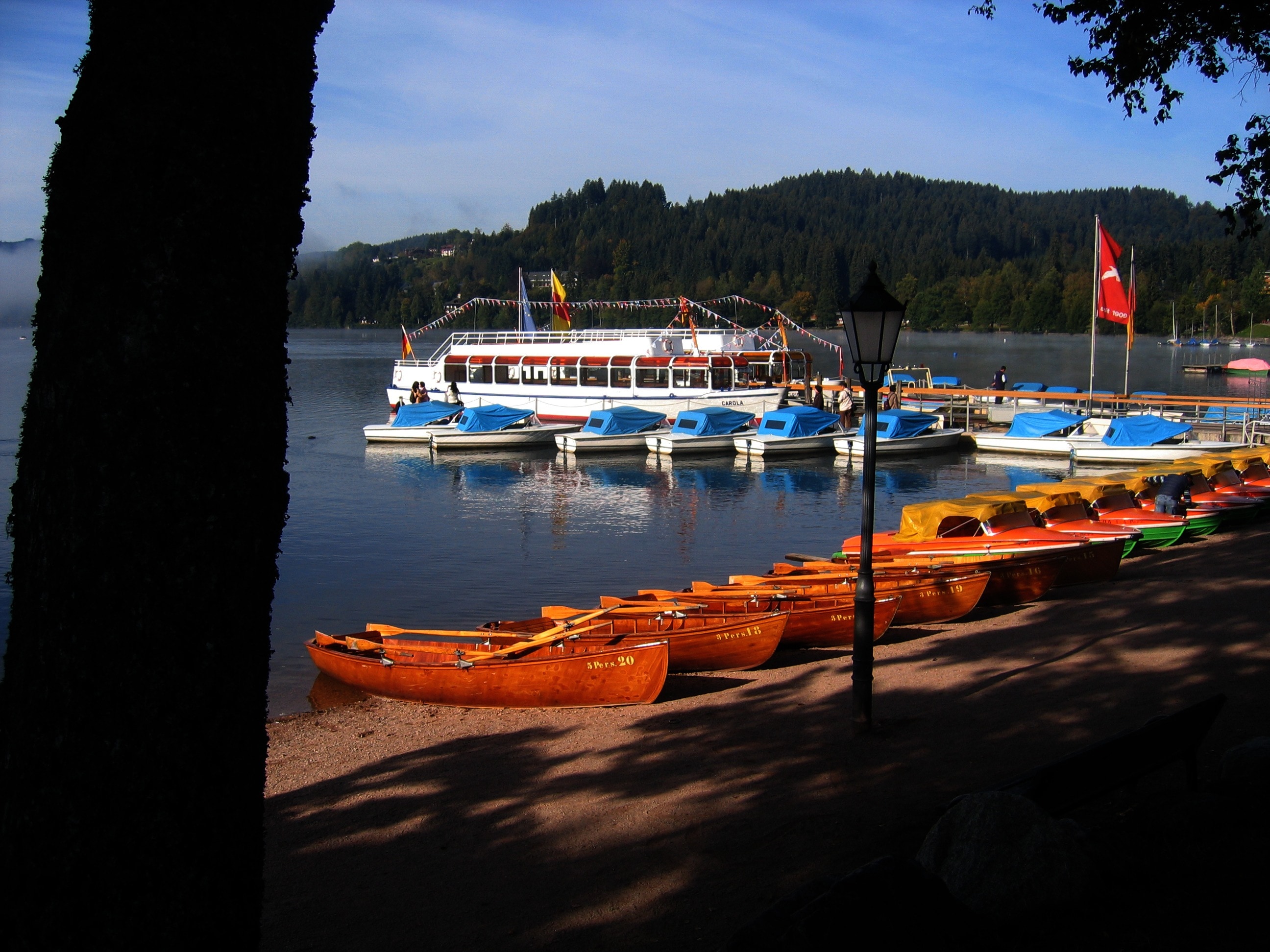 boats on seashore during daytime