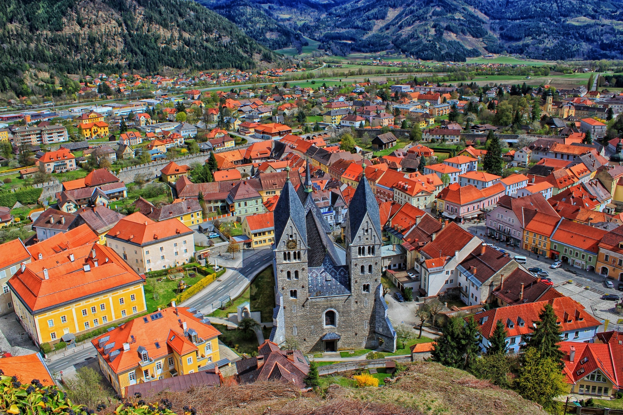village aerial photograph