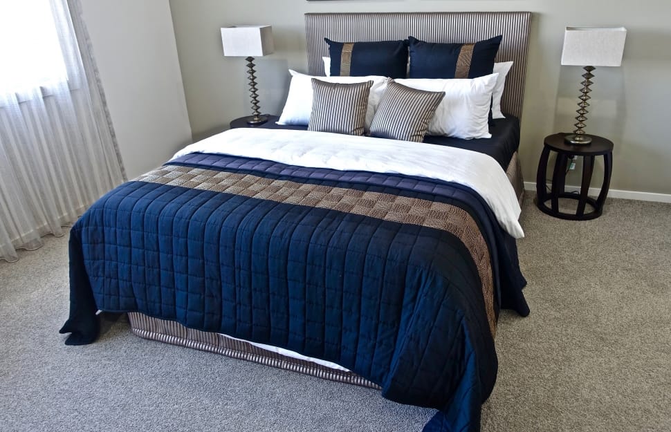 blue and brown bedding set preview
