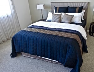 blue and brown bedding set thumbnail
