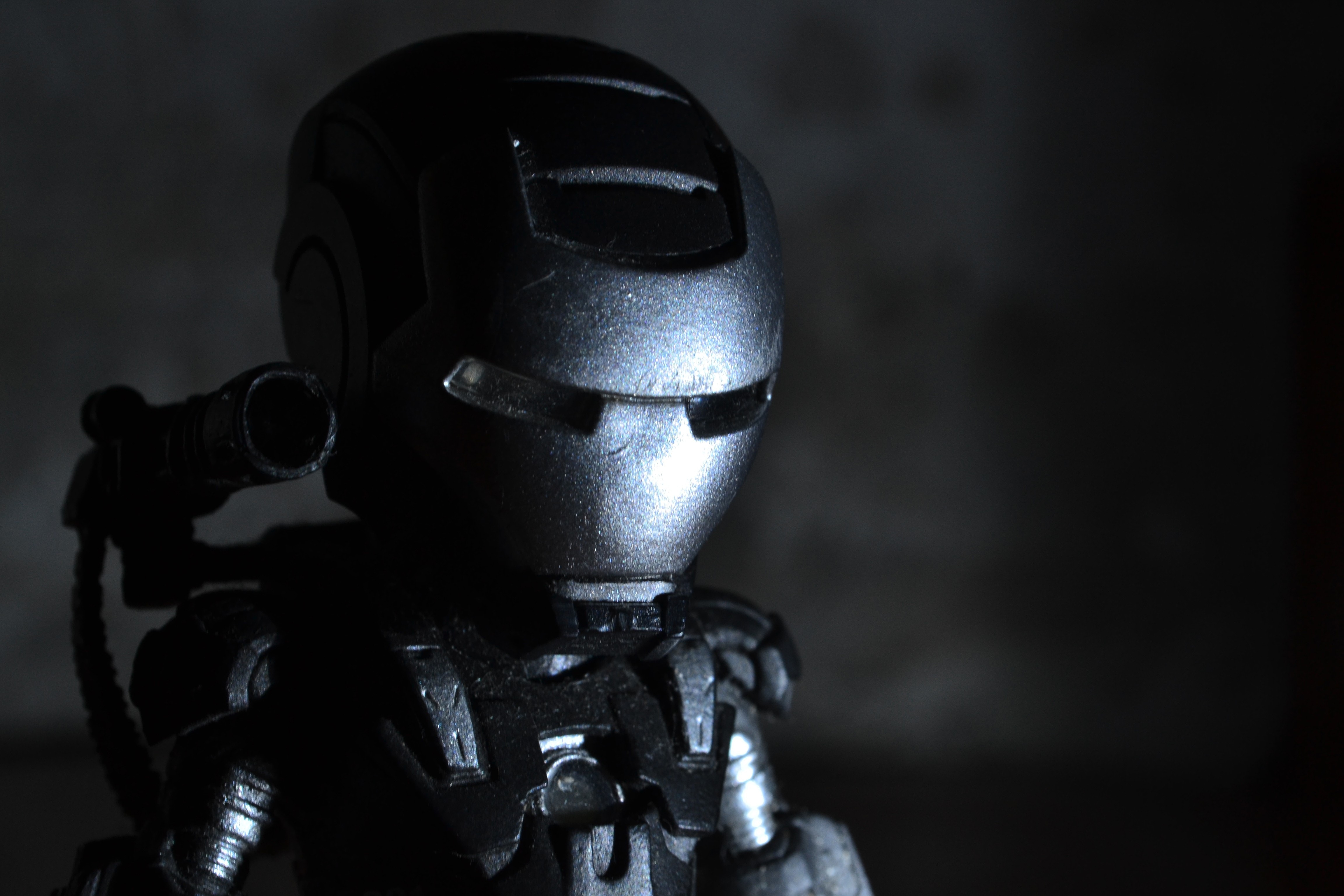 black iron man miniature