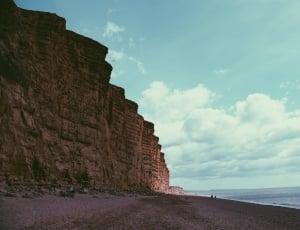 concrete cliff beside the sea thumbnail