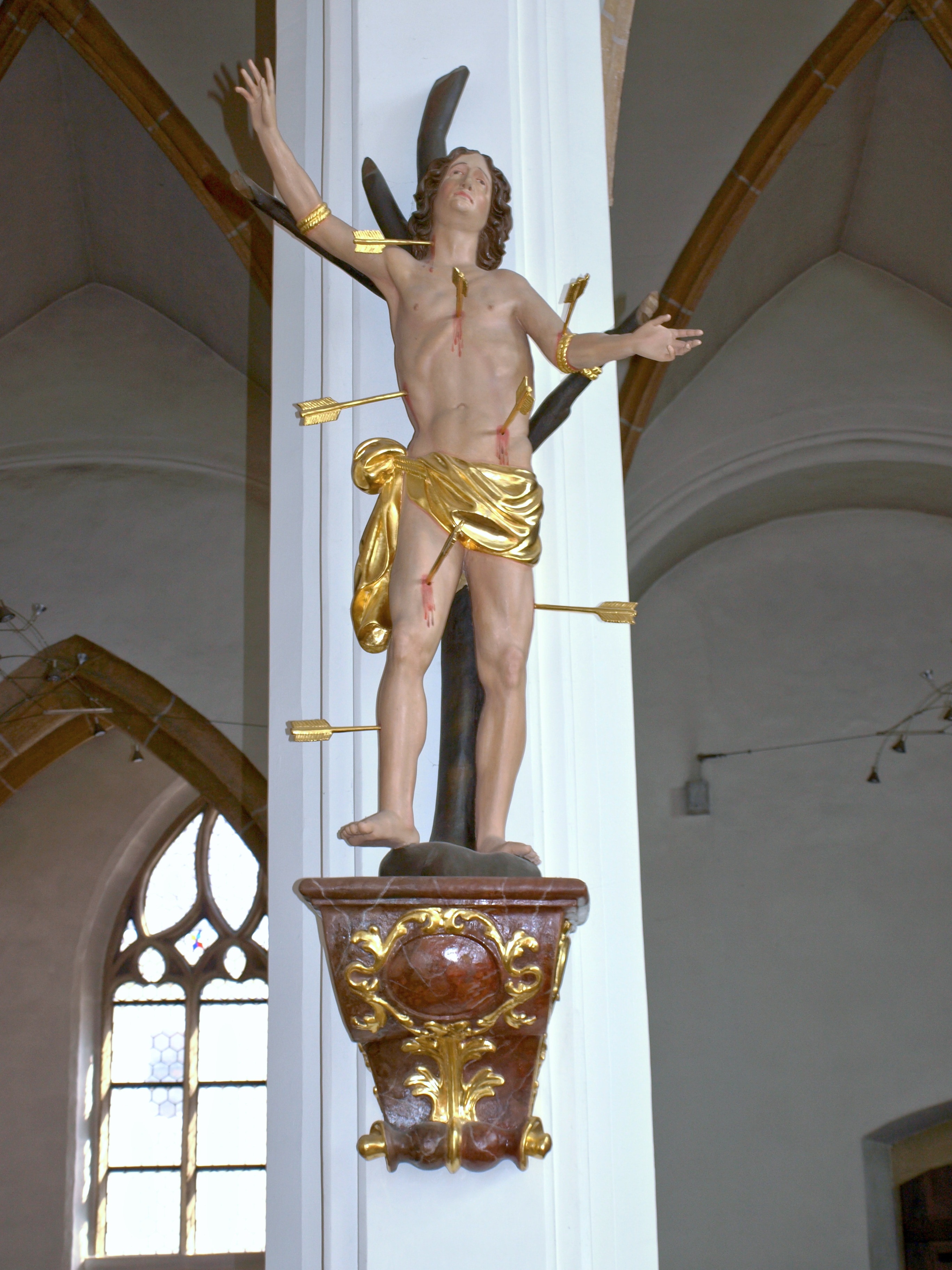 Church, Ybbs, Hl Nikolaus, Neumarkt, gold colored, shirtless