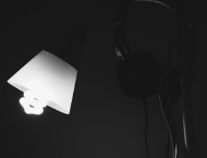 corded headphones and table lamp thumbnail
