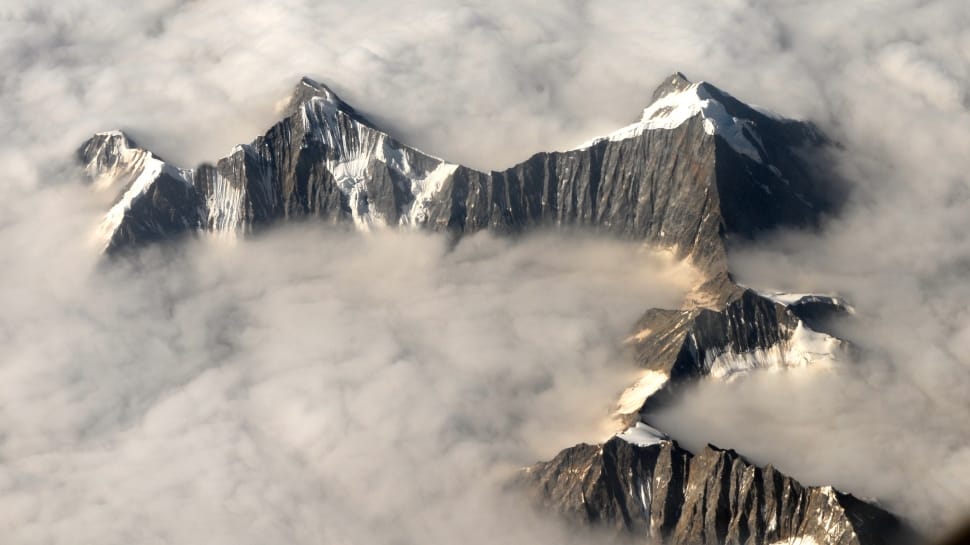 Fly, Mountains, Landscape, Aerial View, mountain, snow preview