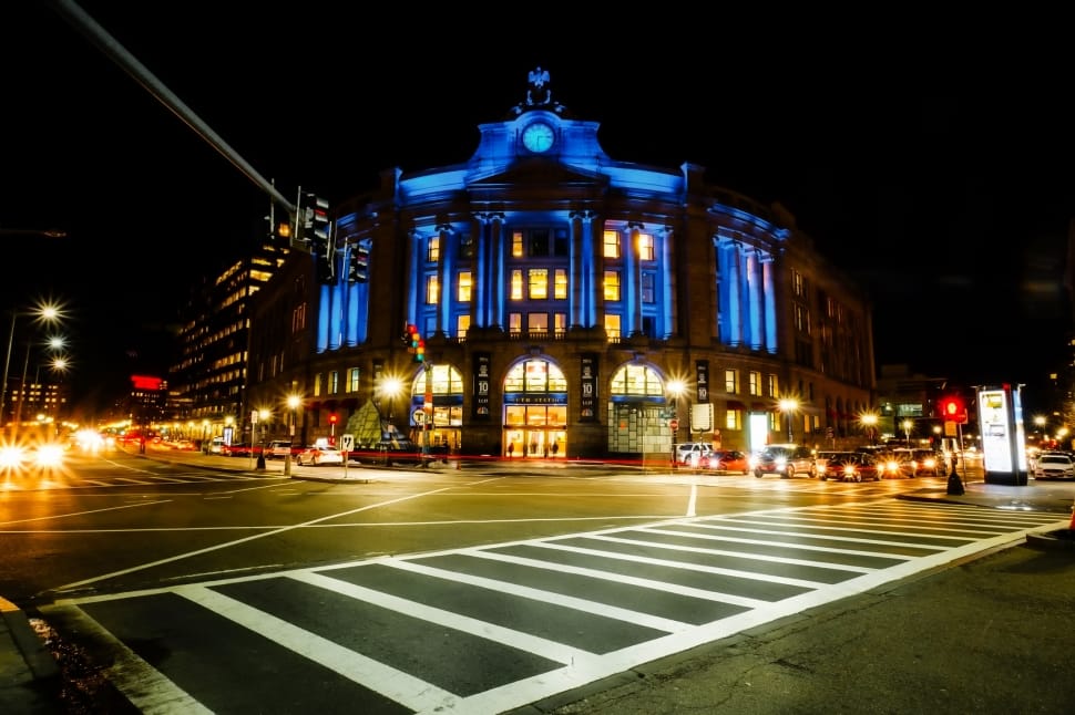 Massachusetts, City, Cityscape, Boston, night, illuminated preview
