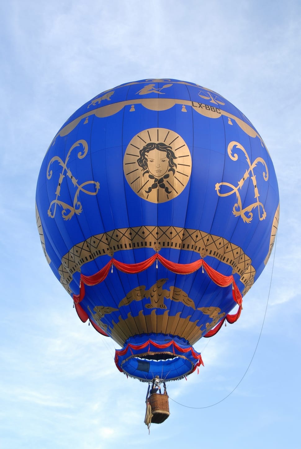 blue and brown hot air balloon preview