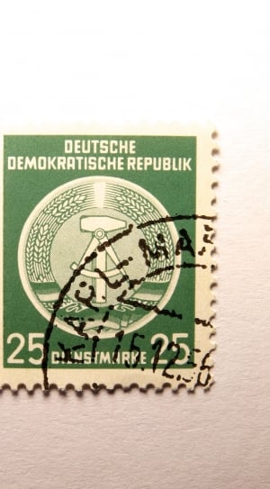 deutsche demokratische republik 25 postage stamp thumbnail