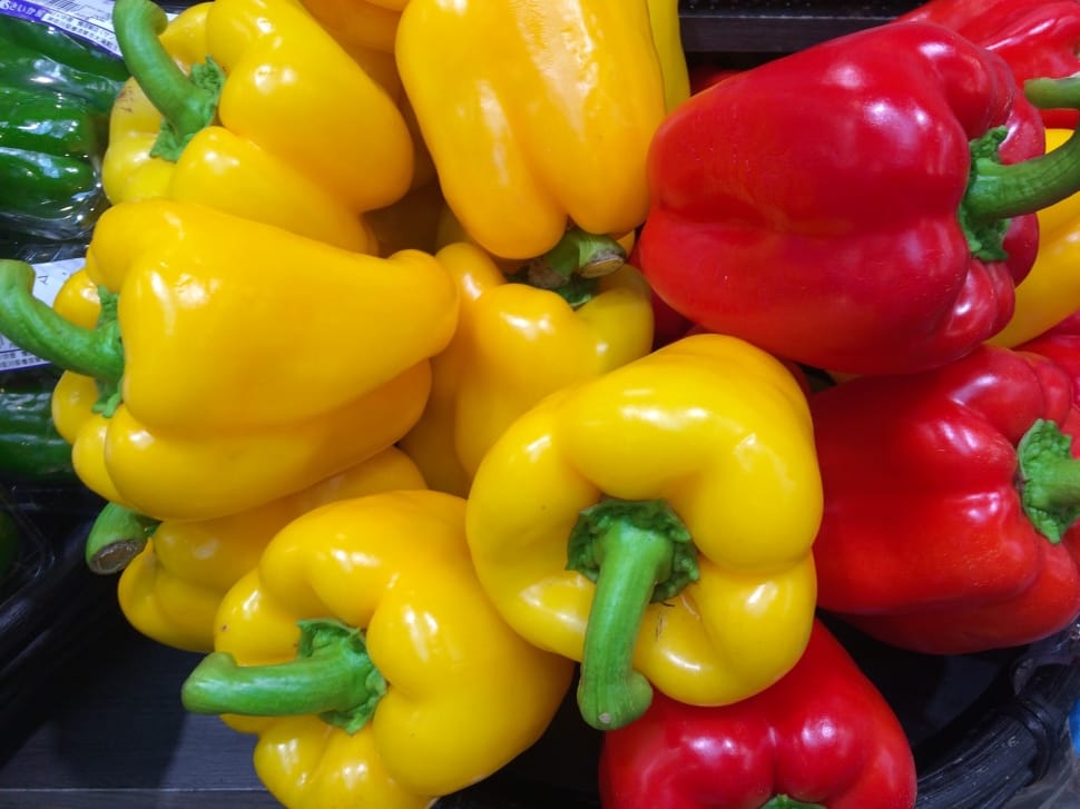 yellow and red bell pepper preview