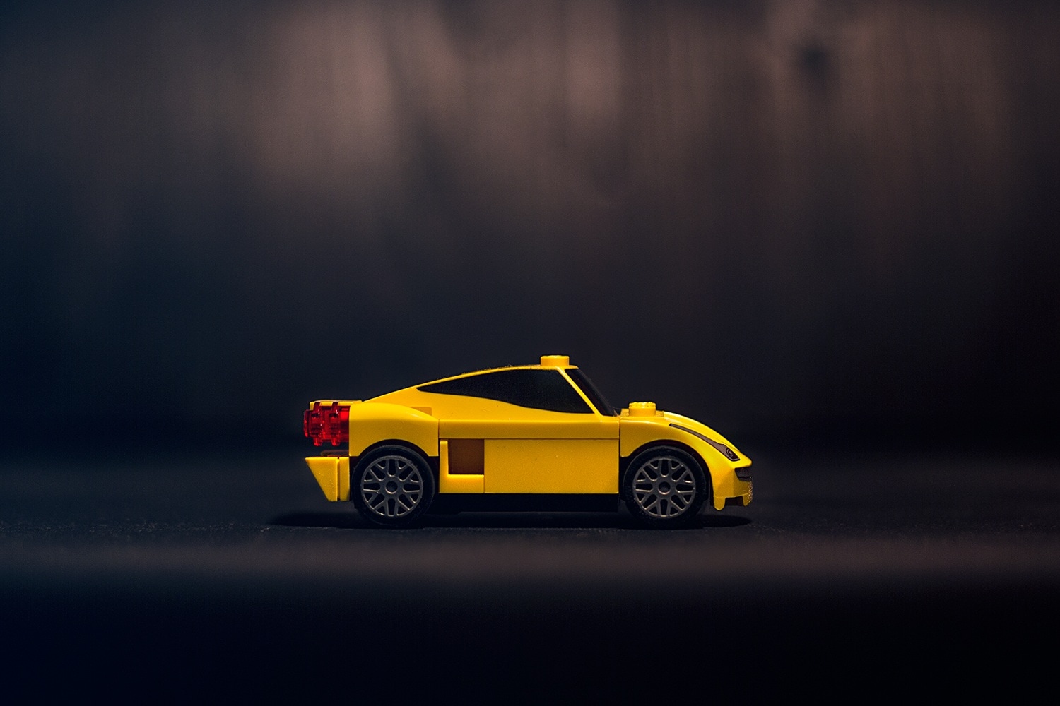 yellow racing coupe