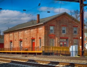 Christiana, Pennsylvania, railroad track, sky thumbnail