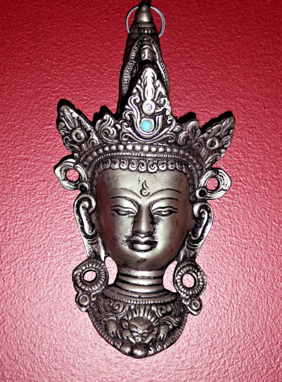 silver hindu deity emblem preview
