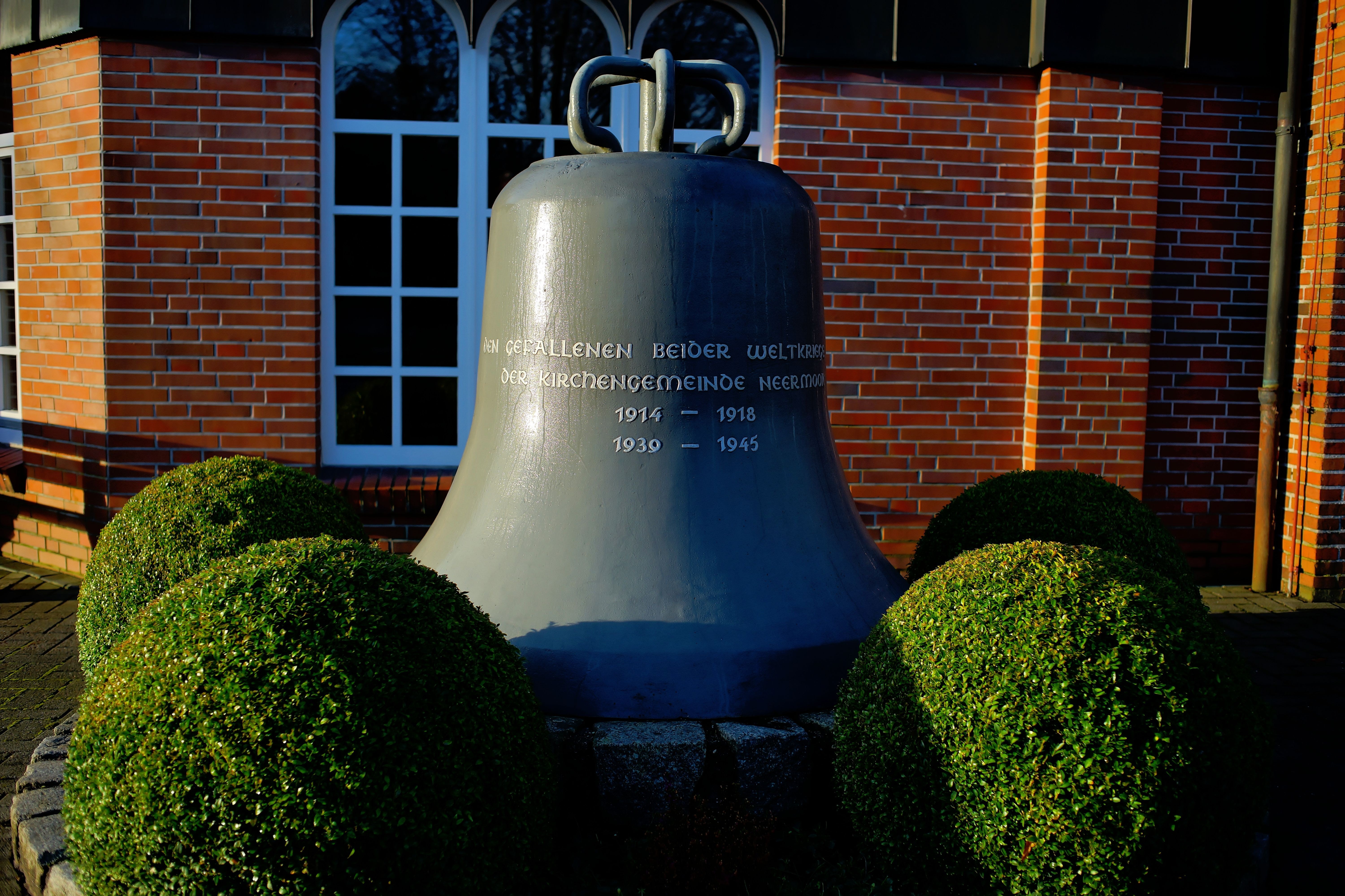 gray steel bell