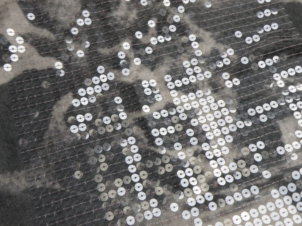 black and silver sequin textile preview