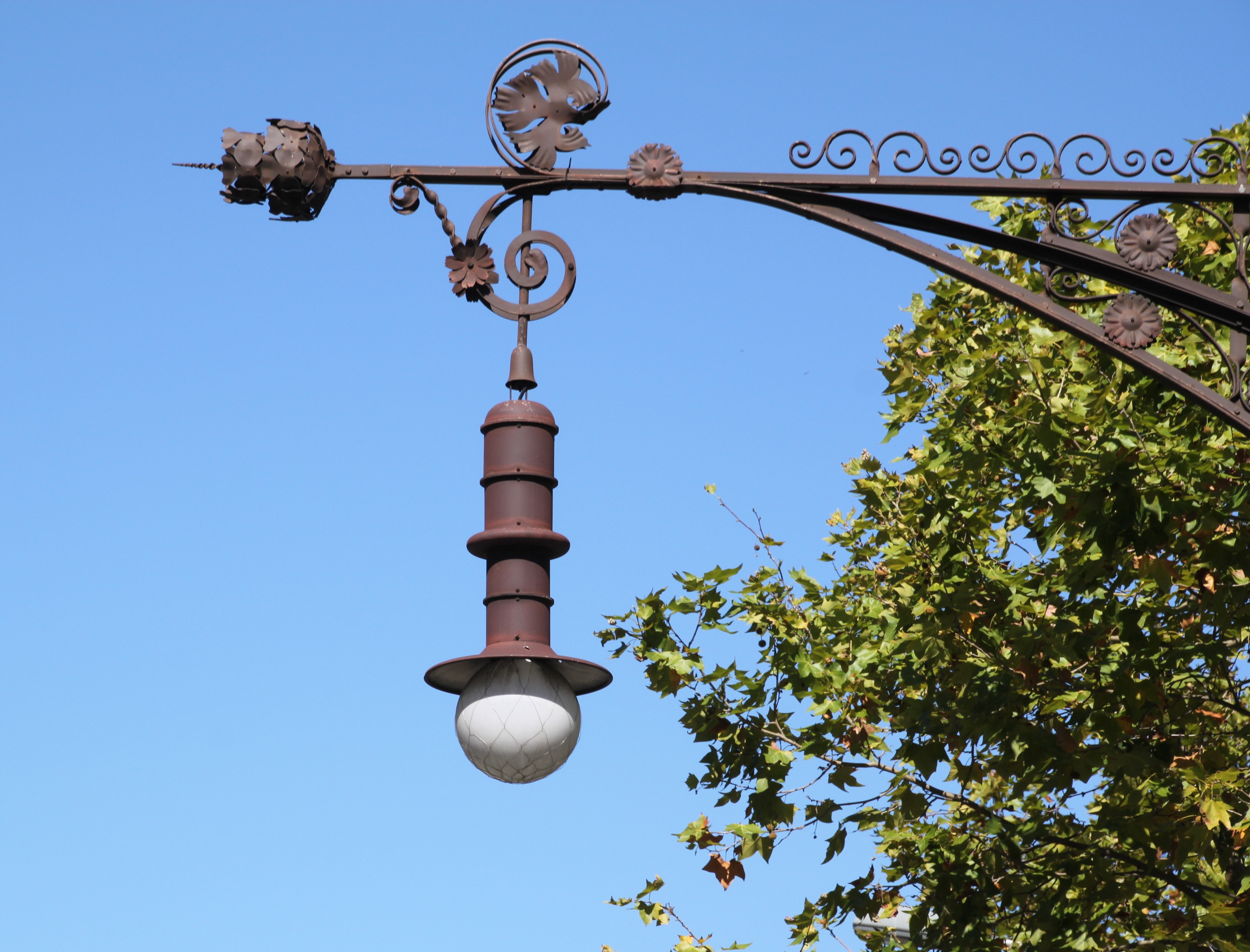 Historic Street Lighting, Lantern, clear sky, blue