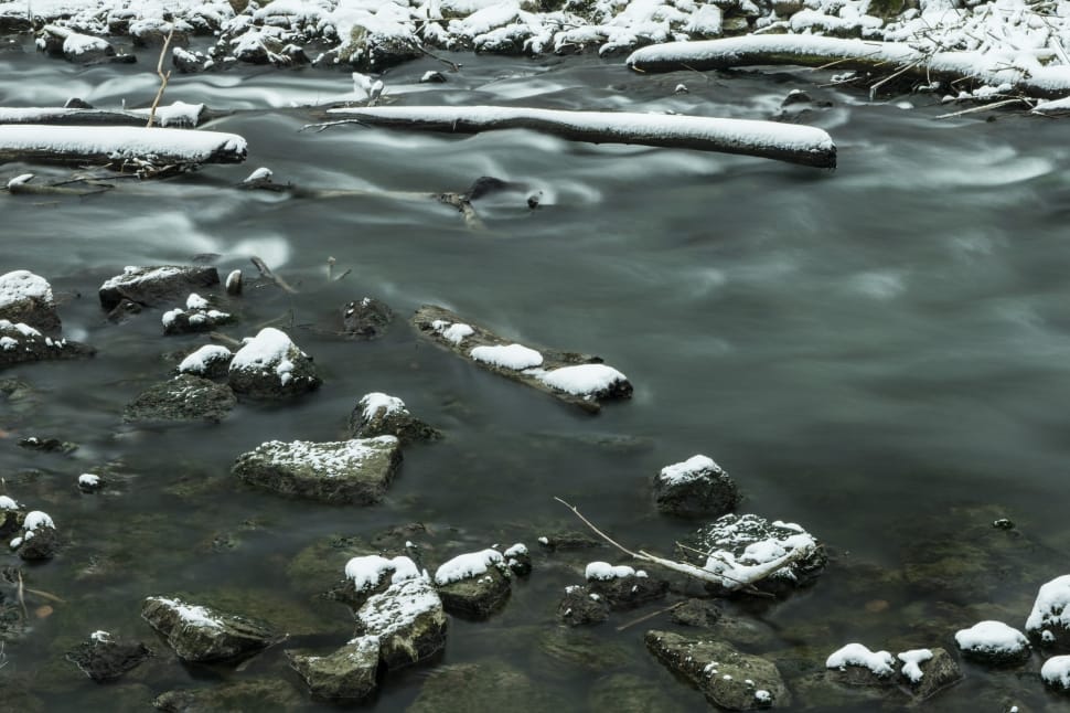Snowy, River, Nature, Snow, Winter, ice, cold temperature preview