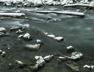 Snowy, River, Nature, Snow, Winter, ice, cold temperature thumbnail