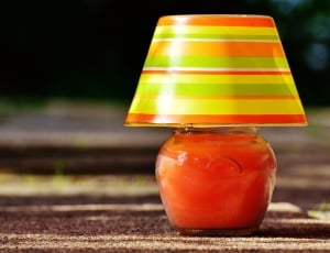 Summer Colors, Lamp, Romantic, Stripes, orange color, road thumbnail