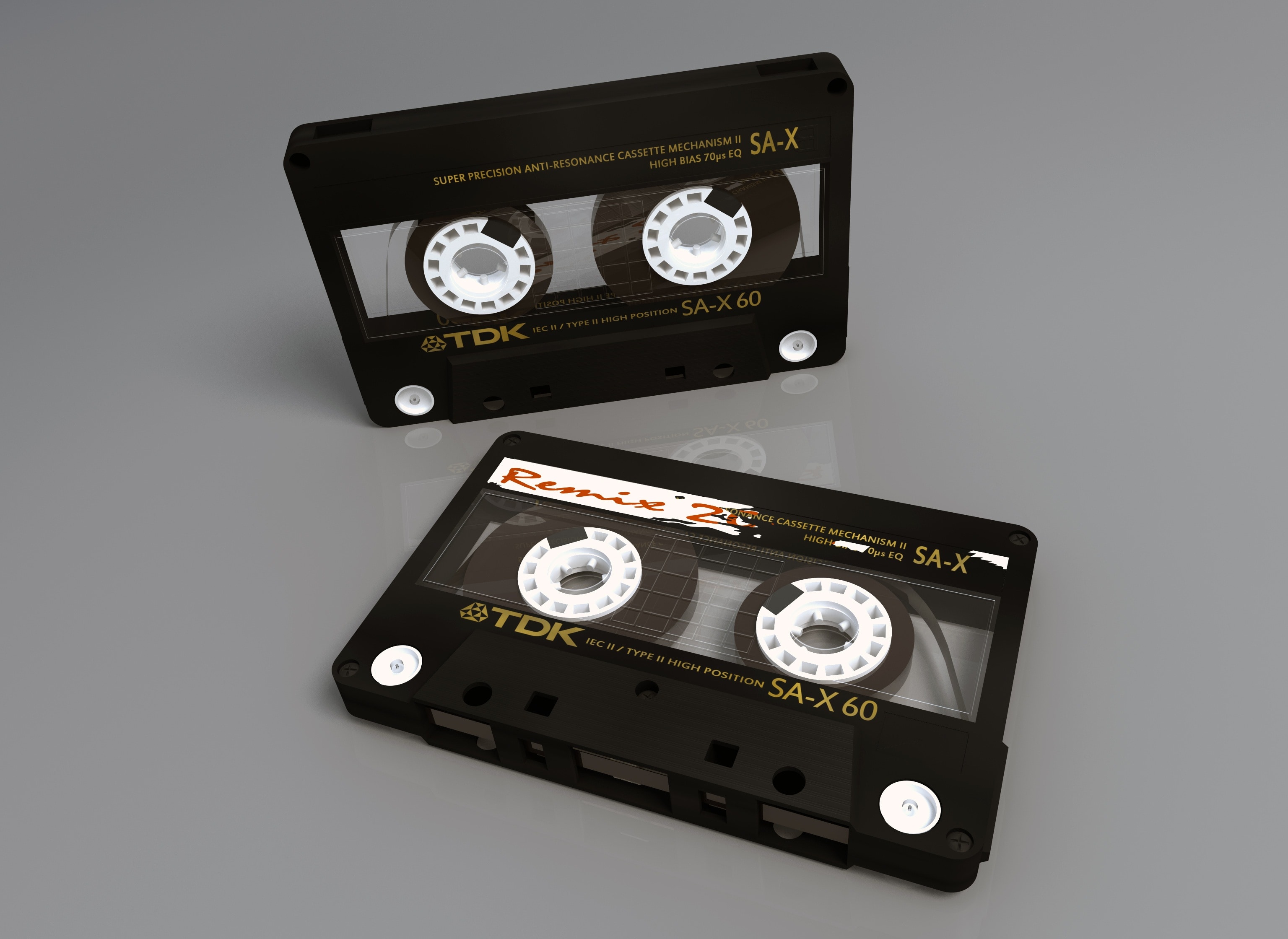 2 tdk cassette tapes