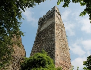 gray and brown bricked wall tower thumbnail